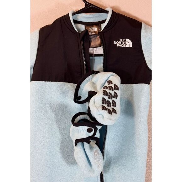 NWOT The North Face Baby Denali One-Piece Heavyweight Polartec Fleece Set 18-24M - Picture 4 of 12